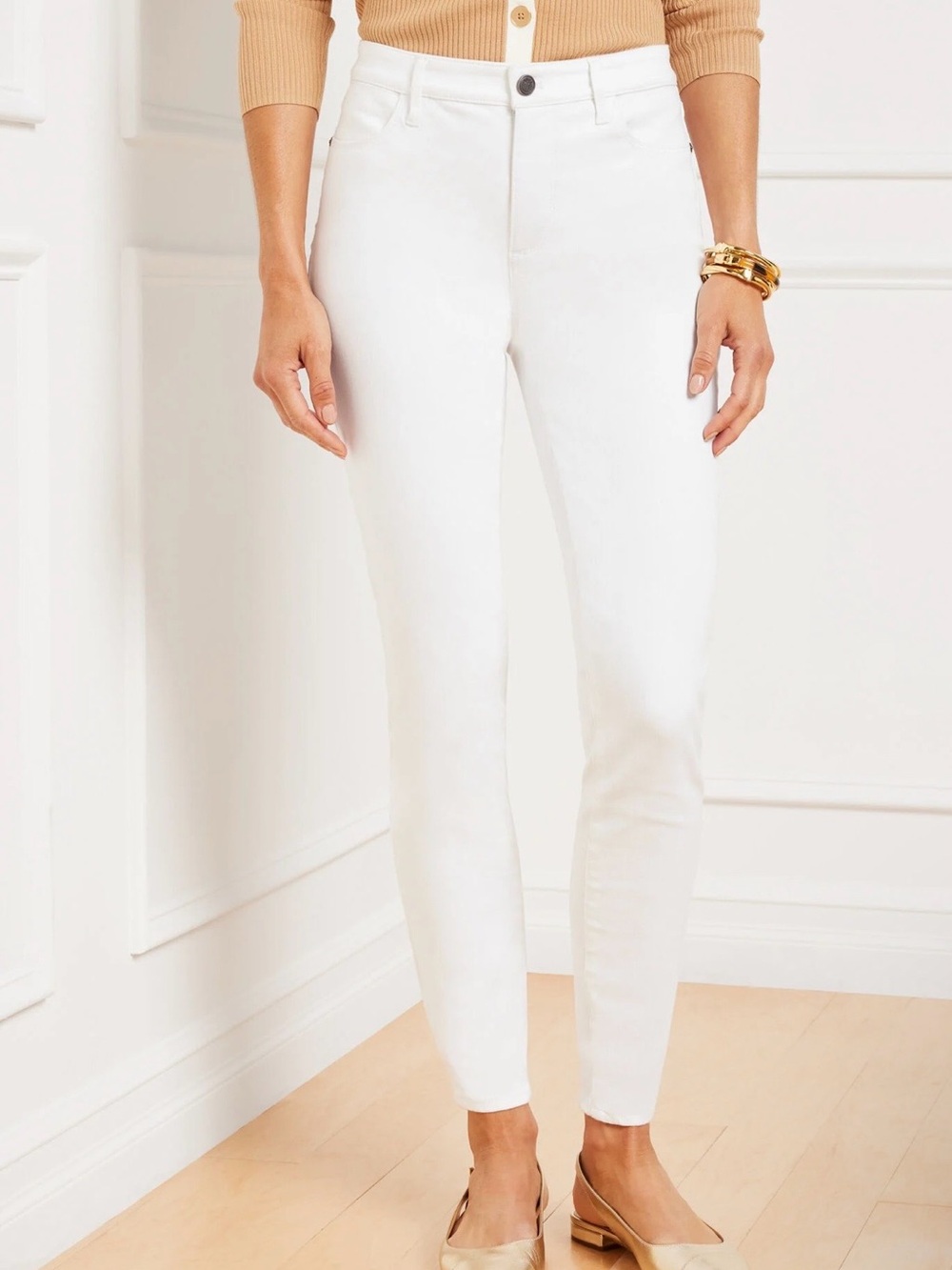 Talbots Flawless White High-Rise Jegging Ankle Jeans